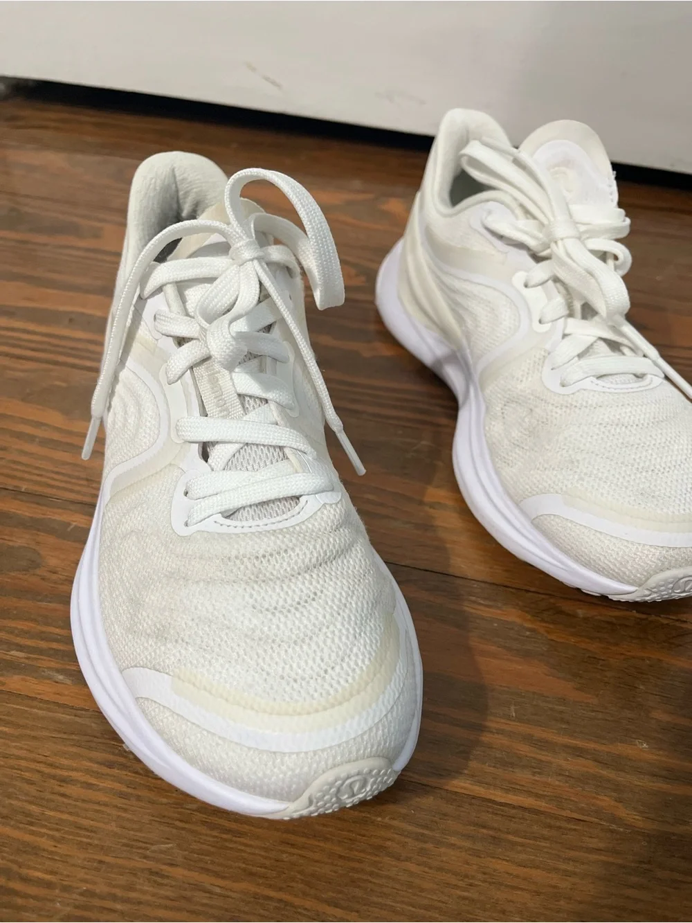 lululemon athletica White and Beige Women's Athletic Sneakers size 7